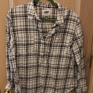 Black and white flannel